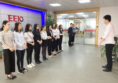 圣元電器的新人歡迎早會(huì)！